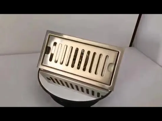 Трап для душа с сетчатым фильтром Прямоугольный трап для душа из нержавеющей стали 304